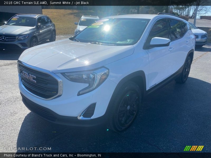 Summit White / ­Jet Black 2018 GMC Terrain SLE AWD