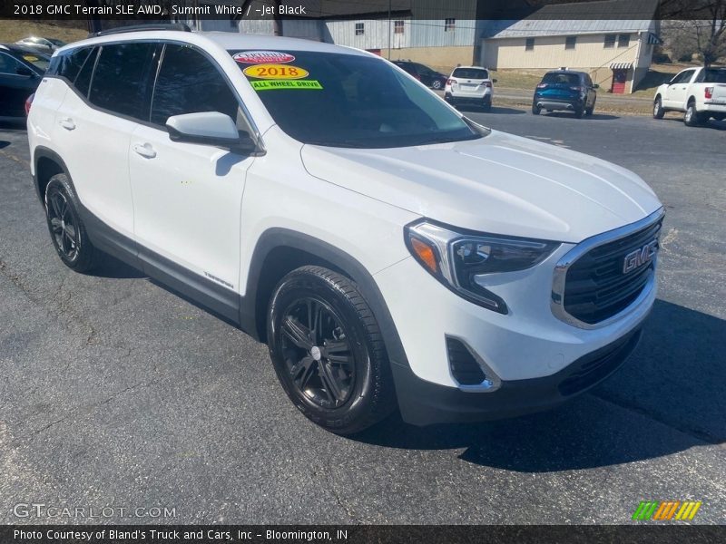 Summit White / ­Jet Black 2018 GMC Terrain SLE AWD
