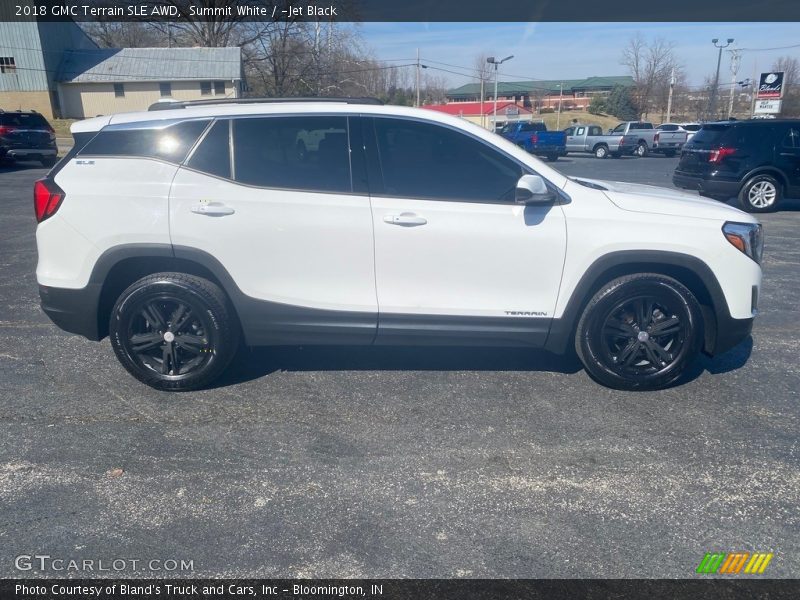 Summit White / ­Jet Black 2018 GMC Terrain SLE AWD