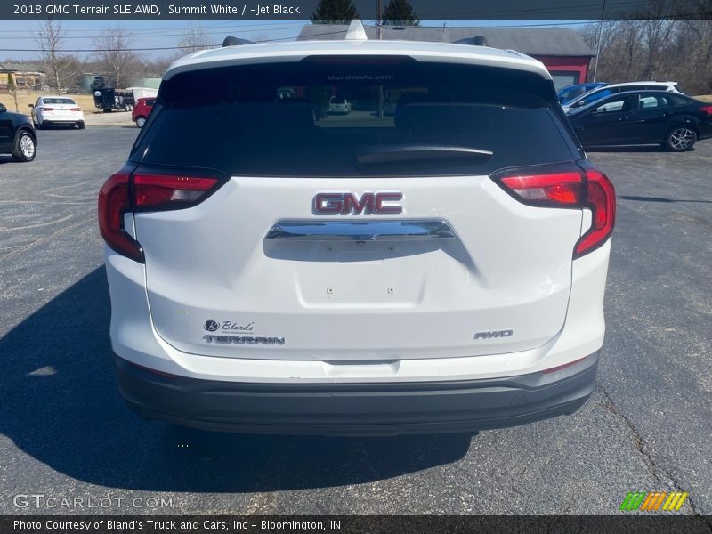 Summit White / ­Jet Black 2018 GMC Terrain SLE AWD