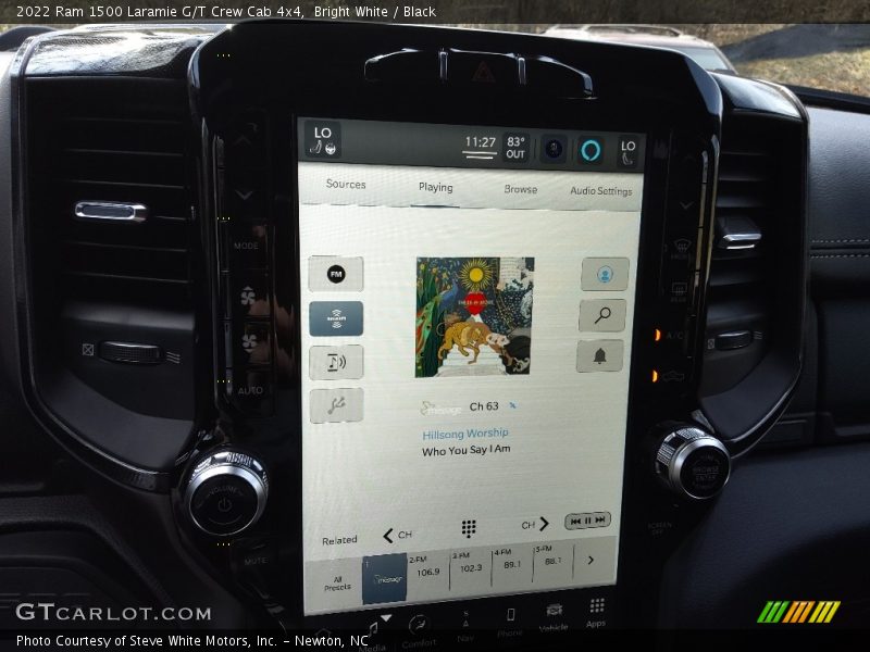 Bright White / Black 2022 Ram 1500 Laramie G/T Crew Cab 4x4