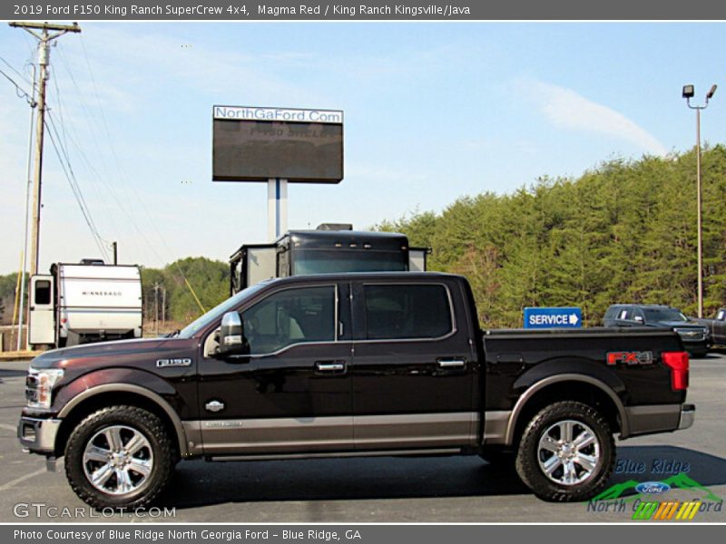 Magma Red / King Ranch Kingsville/Java 2019 Ford F150 King Ranch SuperCrew 4x4