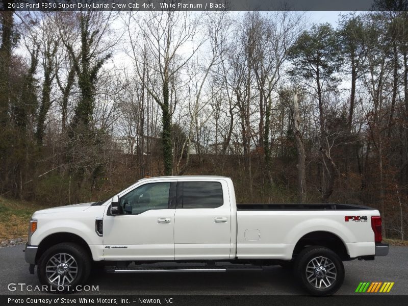 White Platinum / Black 2018 Ford F350 Super Duty Lariat Crew Cab 4x4