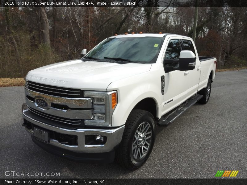 White Platinum / Black 2018 Ford F350 Super Duty Lariat Crew Cab 4x4