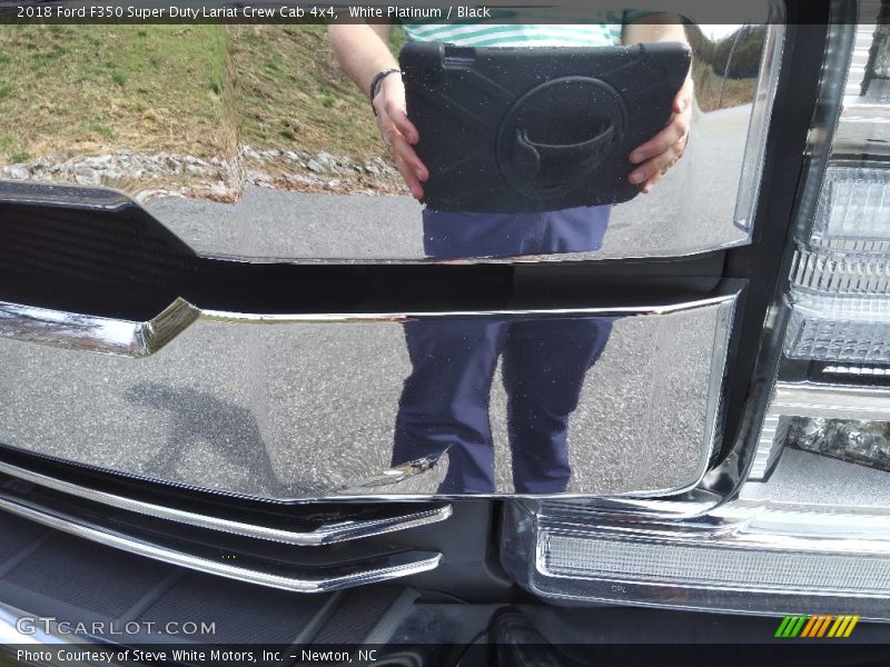 White Platinum / Black 2018 Ford F350 Super Duty Lariat Crew Cab 4x4