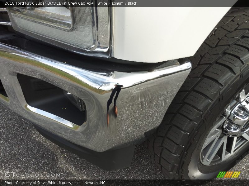 White Platinum / Black 2018 Ford F350 Super Duty Lariat Crew Cab 4x4