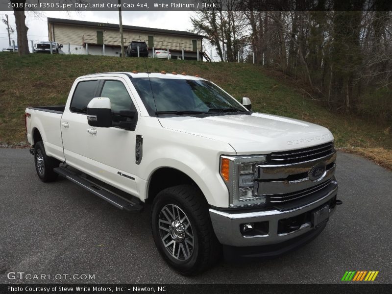 White Platinum / Black 2018 Ford F350 Super Duty Lariat Crew Cab 4x4
