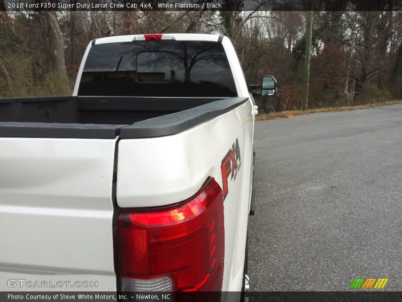 White Platinum / Black 2018 Ford F350 Super Duty Lariat Crew Cab 4x4
