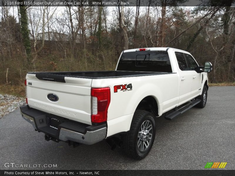 White Platinum / Black 2018 Ford F350 Super Duty Lariat Crew Cab 4x4