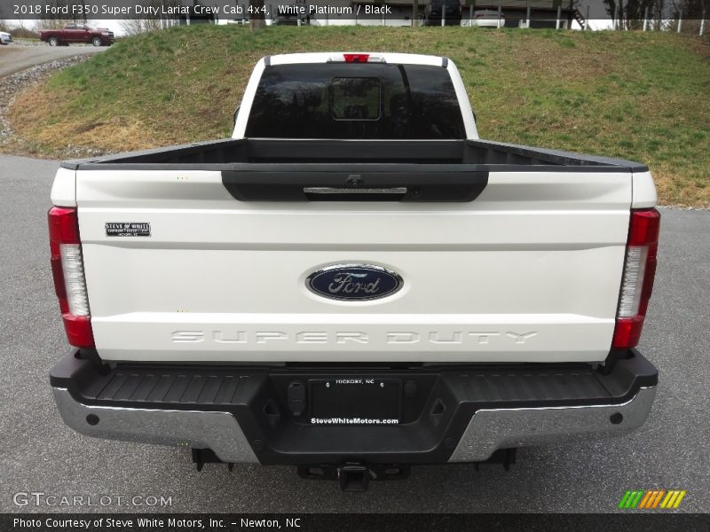 White Platinum / Black 2018 Ford F350 Super Duty Lariat Crew Cab 4x4