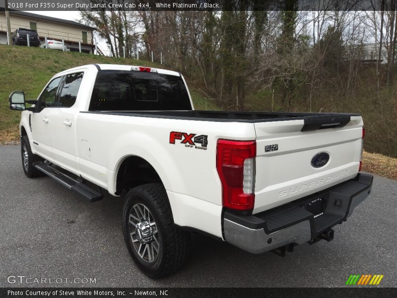 White Platinum / Black 2018 Ford F350 Super Duty Lariat Crew Cab 4x4