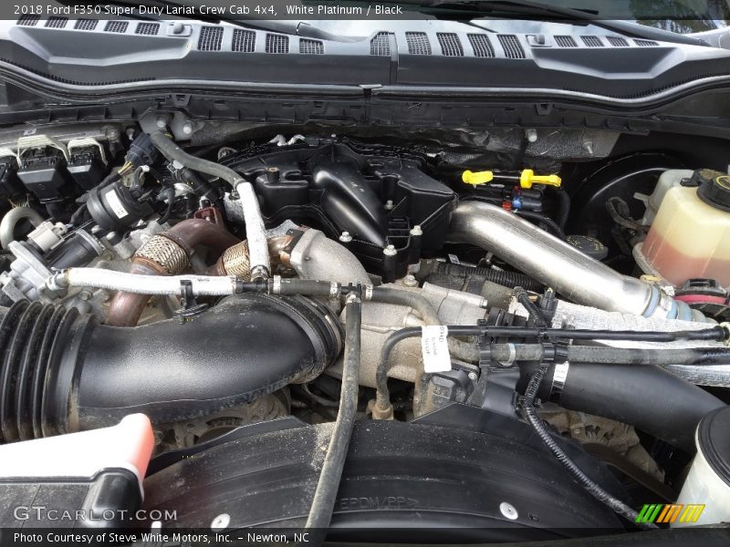 White Platinum / Black 2018 Ford F350 Super Duty Lariat Crew Cab 4x4
