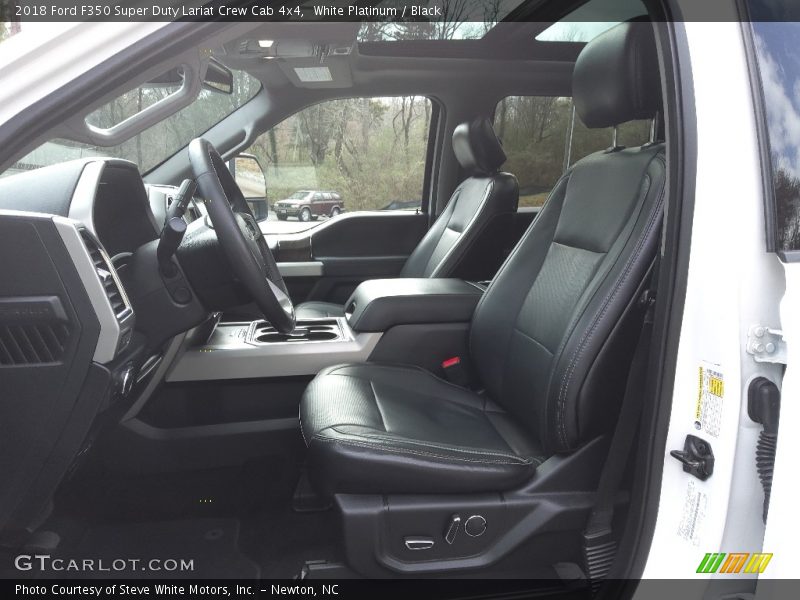 White Platinum / Black 2018 Ford F350 Super Duty Lariat Crew Cab 4x4