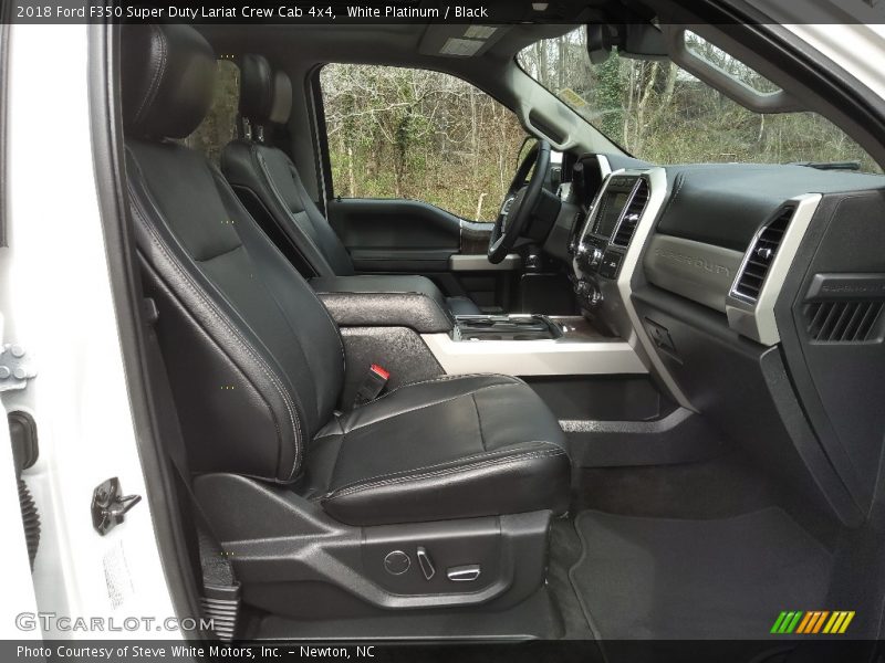 White Platinum / Black 2018 Ford F350 Super Duty Lariat Crew Cab 4x4