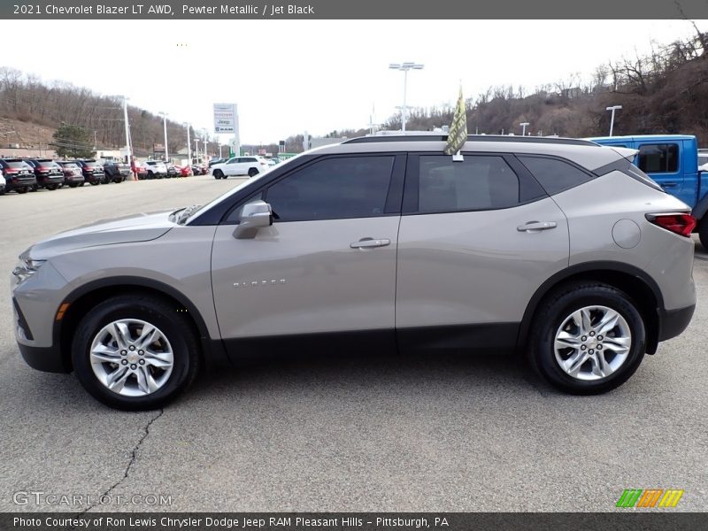 Pewter Metallic / Jet Black 2021 Chevrolet Blazer LT AWD