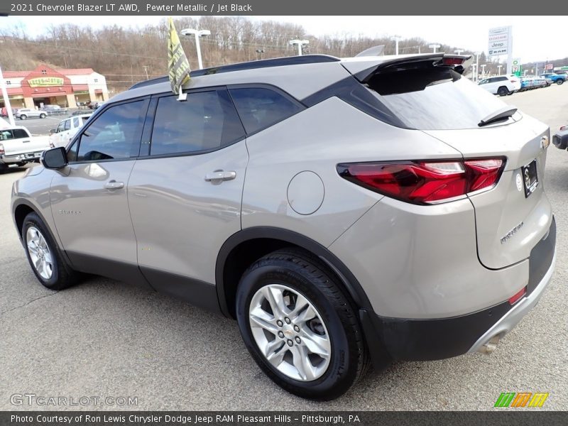 Pewter Metallic / Jet Black 2021 Chevrolet Blazer LT AWD