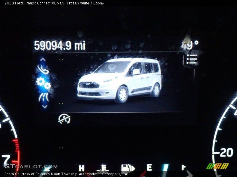 Frozen White / Ebony 2020 Ford Transit Connect XL Van