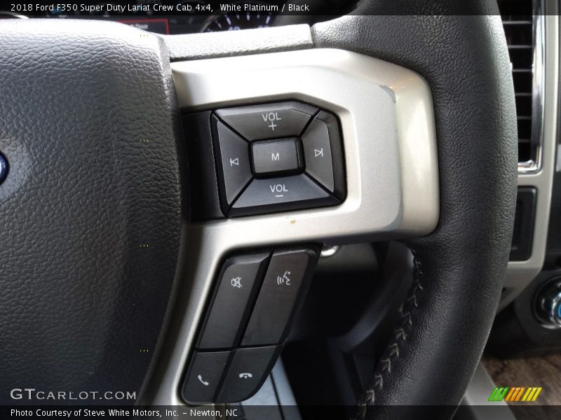White Platinum / Black 2018 Ford F350 Super Duty Lariat Crew Cab 4x4