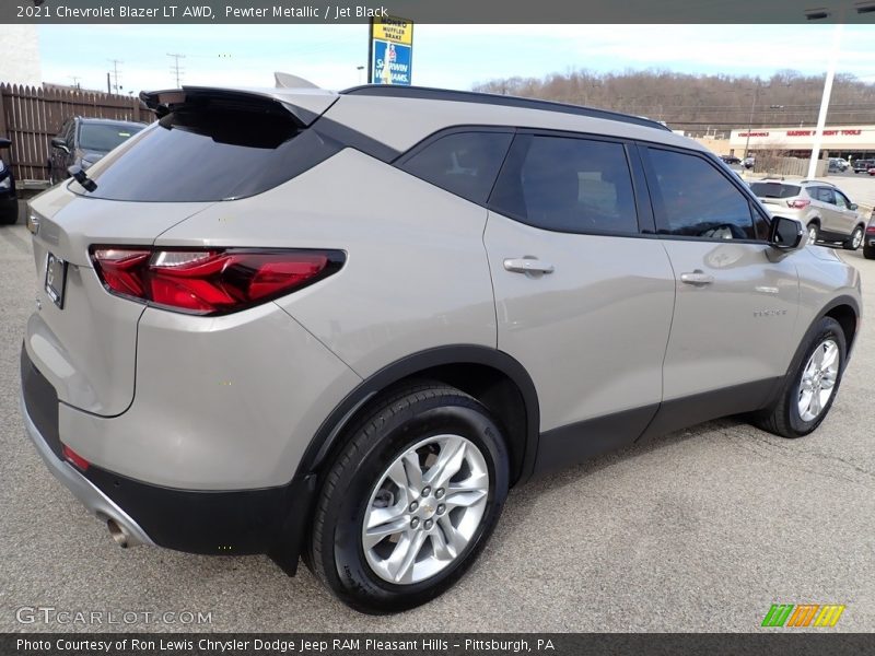 Pewter Metallic / Jet Black 2021 Chevrolet Blazer LT AWD