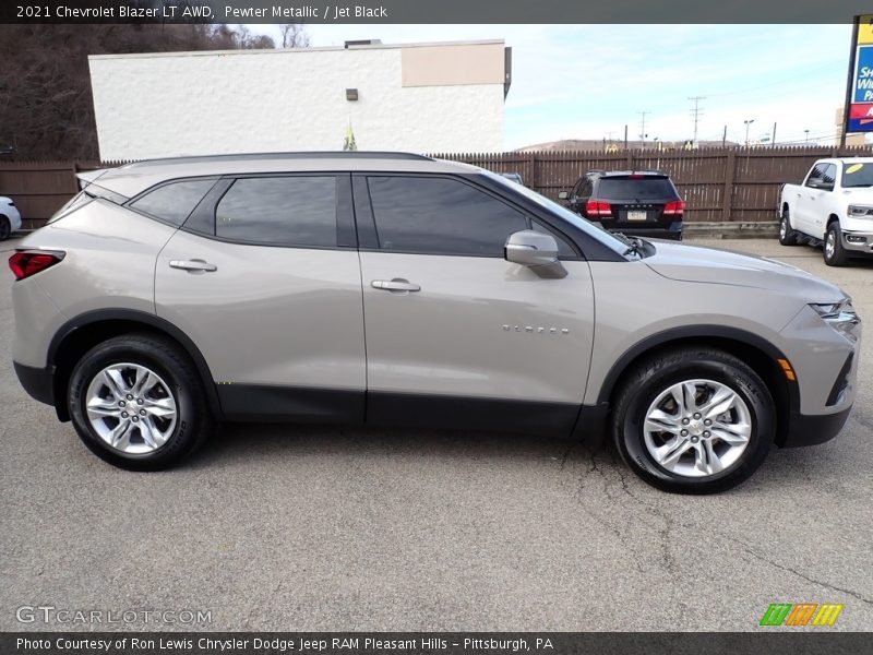 Pewter Metallic / Jet Black 2021 Chevrolet Blazer LT AWD