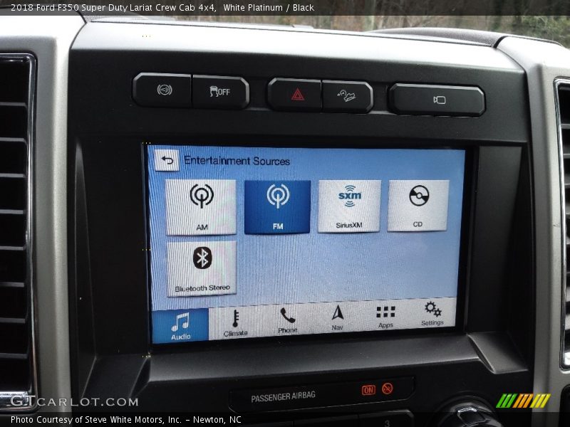 White Platinum / Black 2018 Ford F350 Super Duty Lariat Crew Cab 4x4