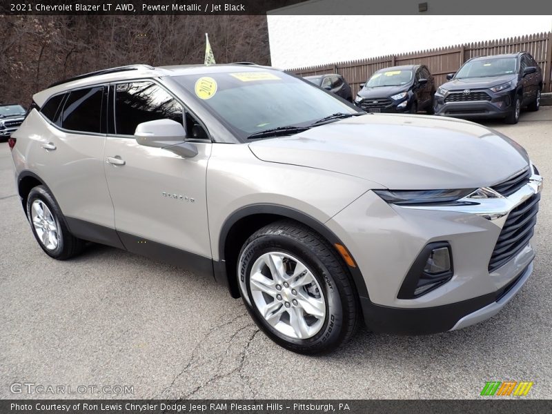 Pewter Metallic / Jet Black 2021 Chevrolet Blazer LT AWD