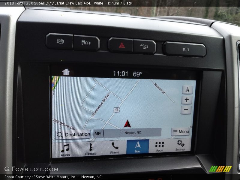 White Platinum / Black 2018 Ford F350 Super Duty Lariat Crew Cab 4x4