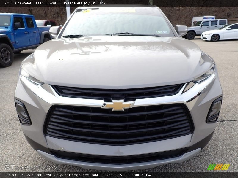 Pewter Metallic / Jet Black 2021 Chevrolet Blazer LT AWD