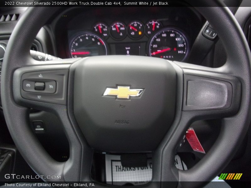 Summit White / Jet Black 2022 Chevrolet Silverado 2500HD Work Truck Double Cab 4x4