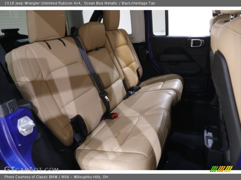 Ocean Blue Metallic / Black/Heritage Tan 2018 Jeep Wrangler Unlimited Rubicon 4x4