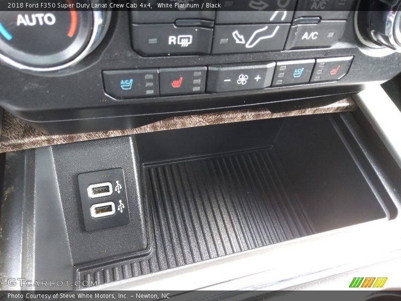 White Platinum / Black 2018 Ford F350 Super Duty Lariat Crew Cab 4x4