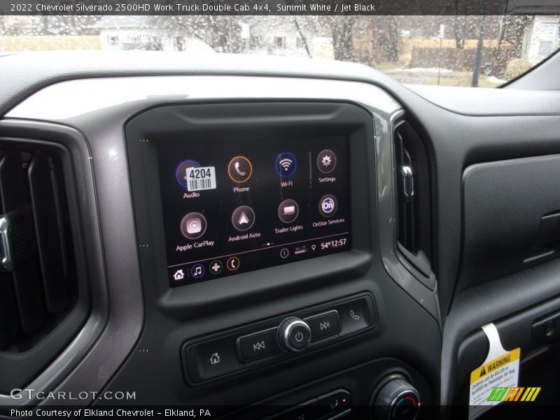Summit White / Jet Black 2022 Chevrolet Silverado 2500HD Work Truck Double Cab 4x4