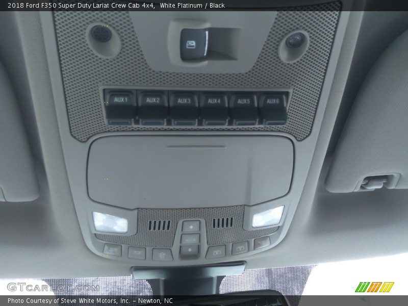 White Platinum / Black 2018 Ford F350 Super Duty Lariat Crew Cab 4x4