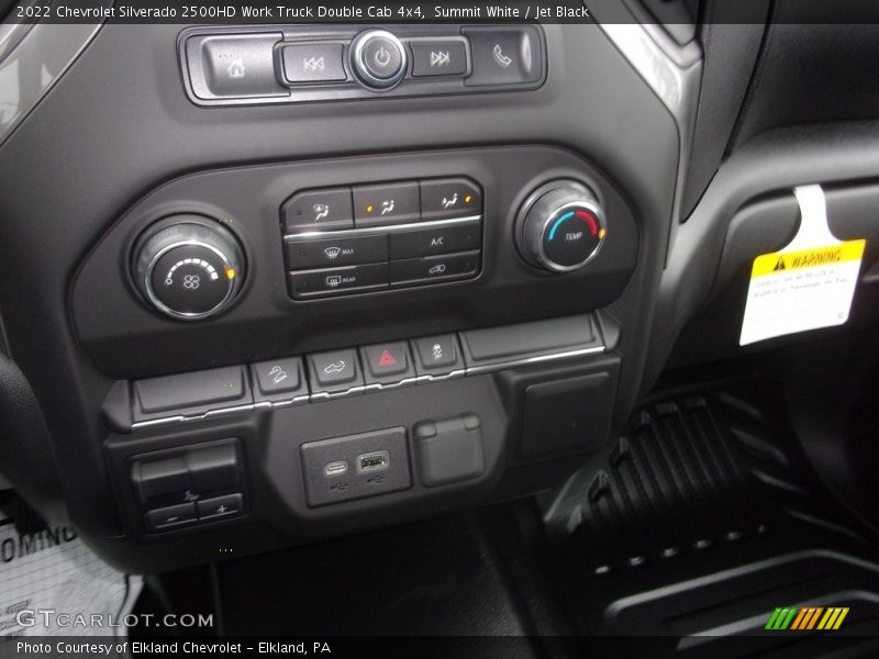 Summit White / Jet Black 2022 Chevrolet Silverado 2500HD Work Truck Double Cab 4x4
