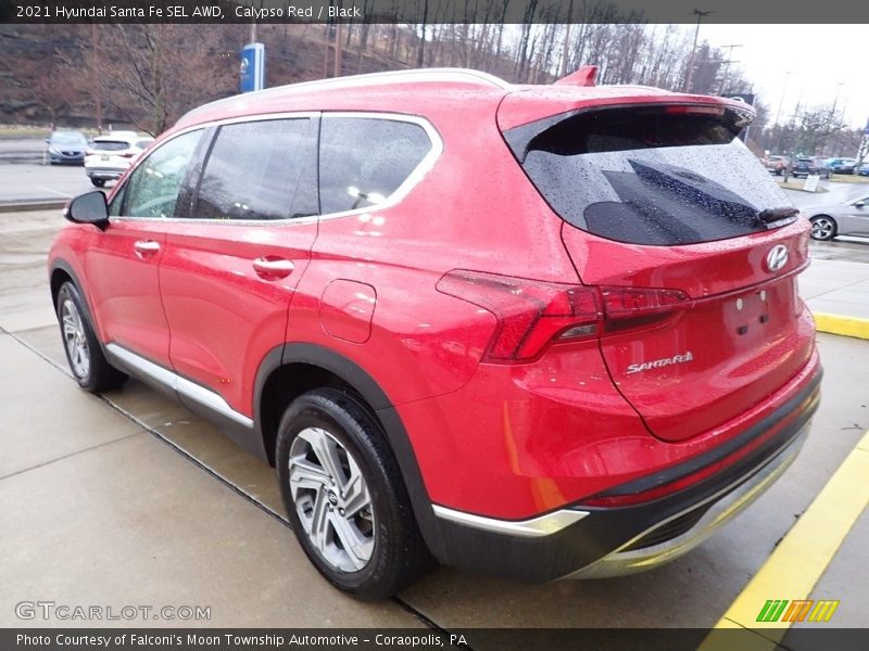 Calypso Red / Black 2021 Hyundai Santa Fe SEL AWD