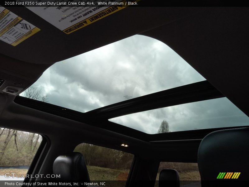 White Platinum / Black 2018 Ford F350 Super Duty Lariat Crew Cab 4x4
