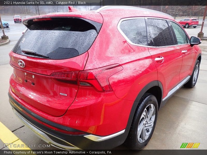 Calypso Red / Black 2021 Hyundai Santa Fe SEL AWD