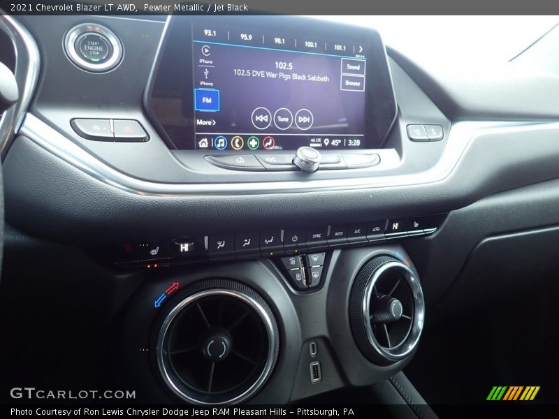 Pewter Metallic / Jet Black 2021 Chevrolet Blazer LT AWD