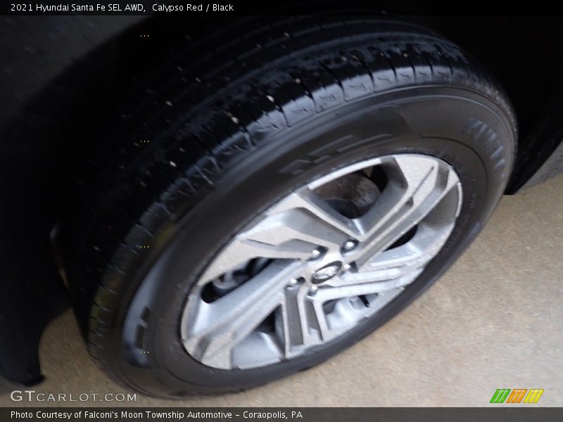 Calypso Red / Black 2021 Hyundai Santa Fe SEL AWD