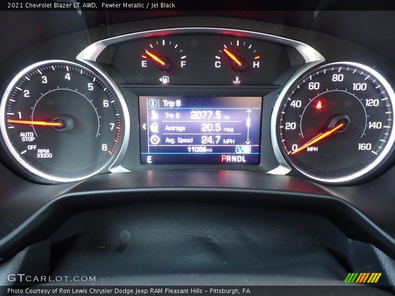 Pewter Metallic / Jet Black 2021 Chevrolet Blazer LT AWD