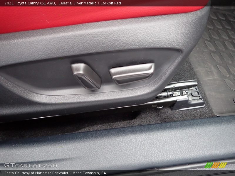 Celestial Silver Metallic / Cockpit Red 2021 Toyota Camry XSE AWD
