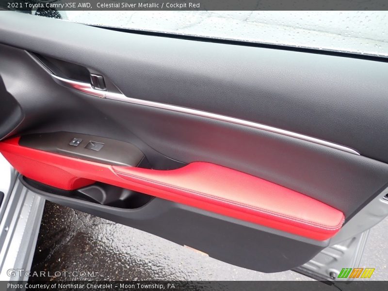 Celestial Silver Metallic / Cockpit Red 2021 Toyota Camry XSE AWD