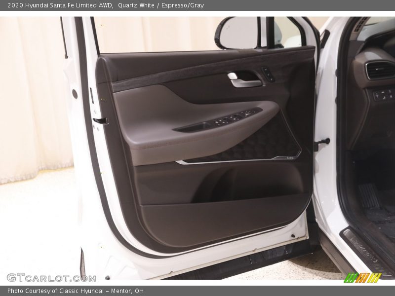Quartz White / Espresso/Gray 2020 Hyundai Santa Fe Limited AWD