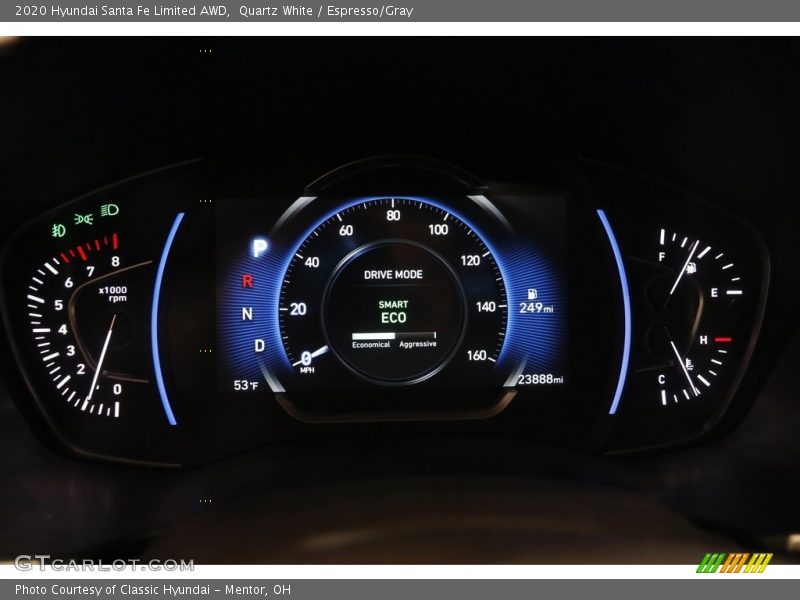 Quartz White / Espresso/Gray 2020 Hyundai Santa Fe Limited AWD
