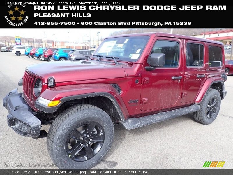 Snazzberry Pearl / Black 2022 Jeep Wrangler Unlimited Sahara 4x4
