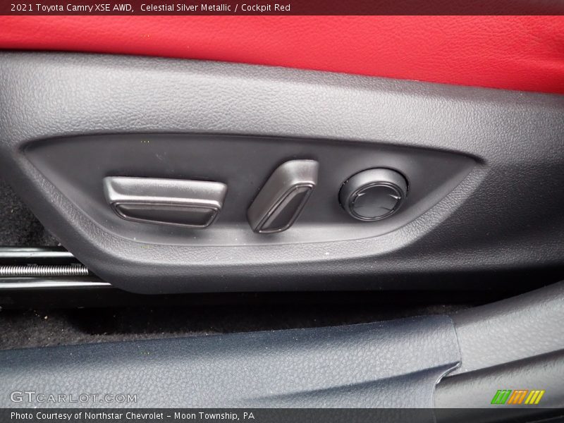 Celestial Silver Metallic / Cockpit Red 2021 Toyota Camry XSE AWD