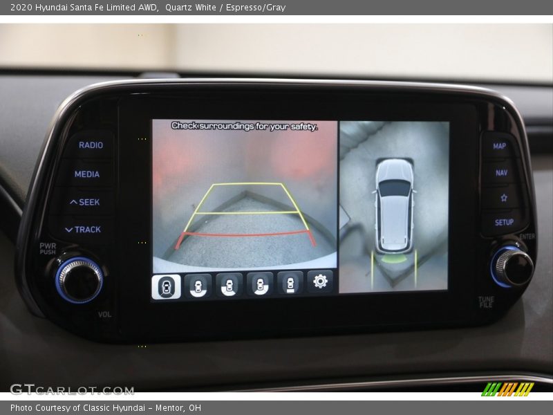 Quartz White / Espresso/Gray 2020 Hyundai Santa Fe Limited AWD