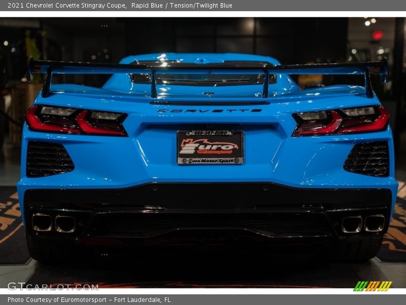 Rapid Blue / Tension/Twilight Blue 2021 Chevrolet Corvette Stingray Coupe