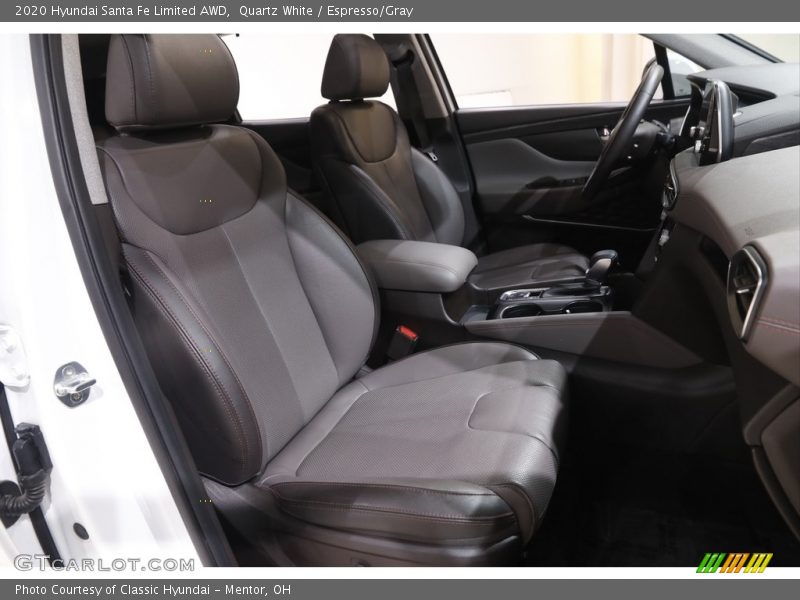Quartz White / Espresso/Gray 2020 Hyundai Santa Fe Limited AWD