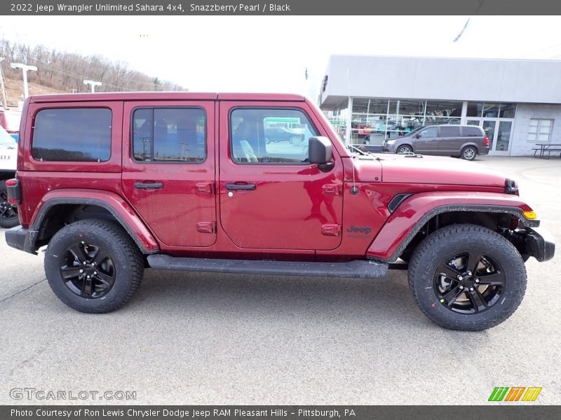 Snazzberry Pearl / Black 2022 Jeep Wrangler Unlimited Sahara 4x4